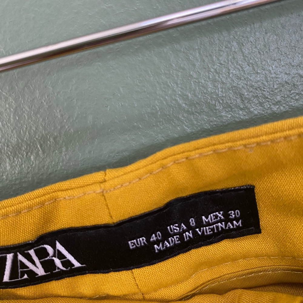 Zara Ankle Pants - Yellow - Picture 3 of 3